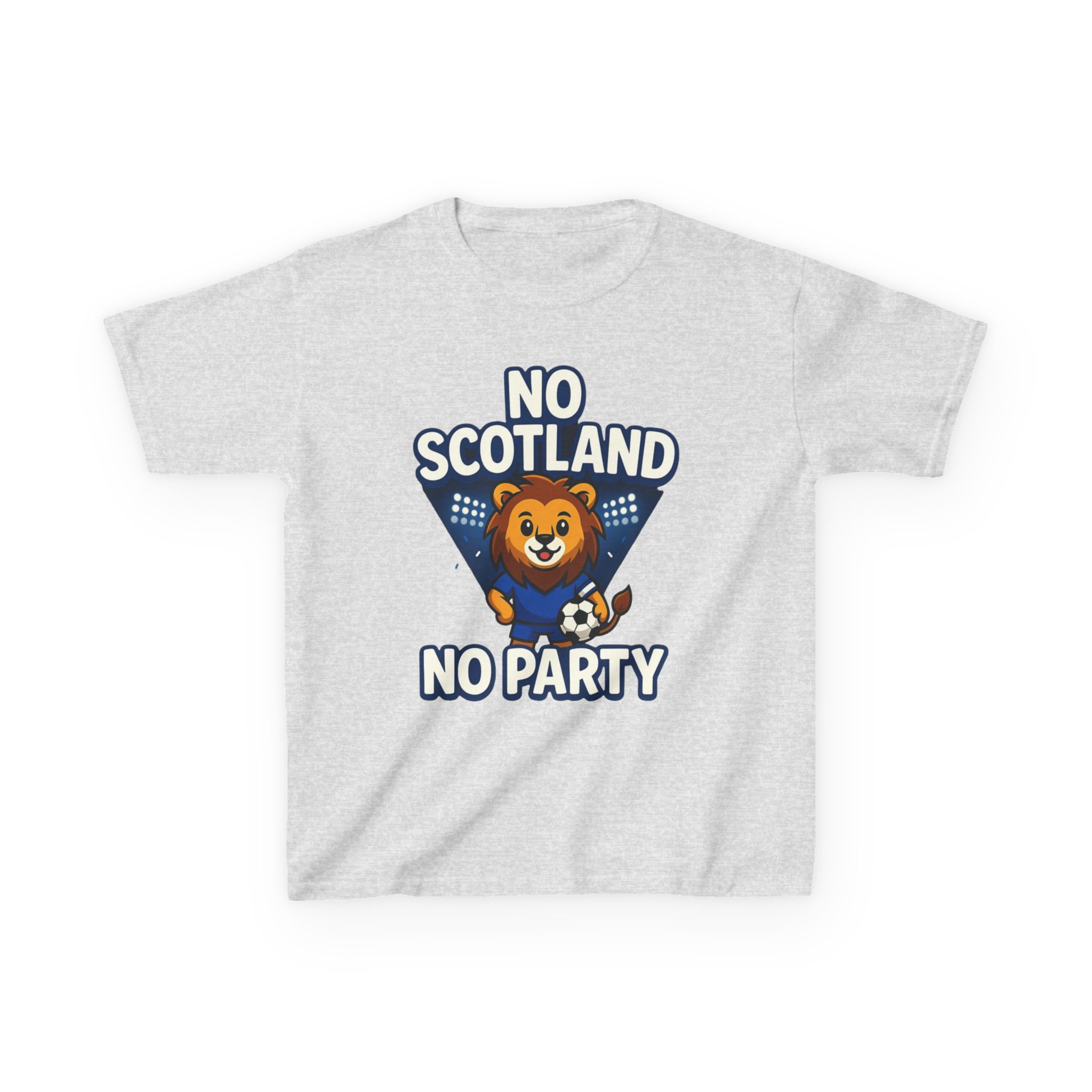 No Scotland No Party Kids Football T Shirt - Image 5