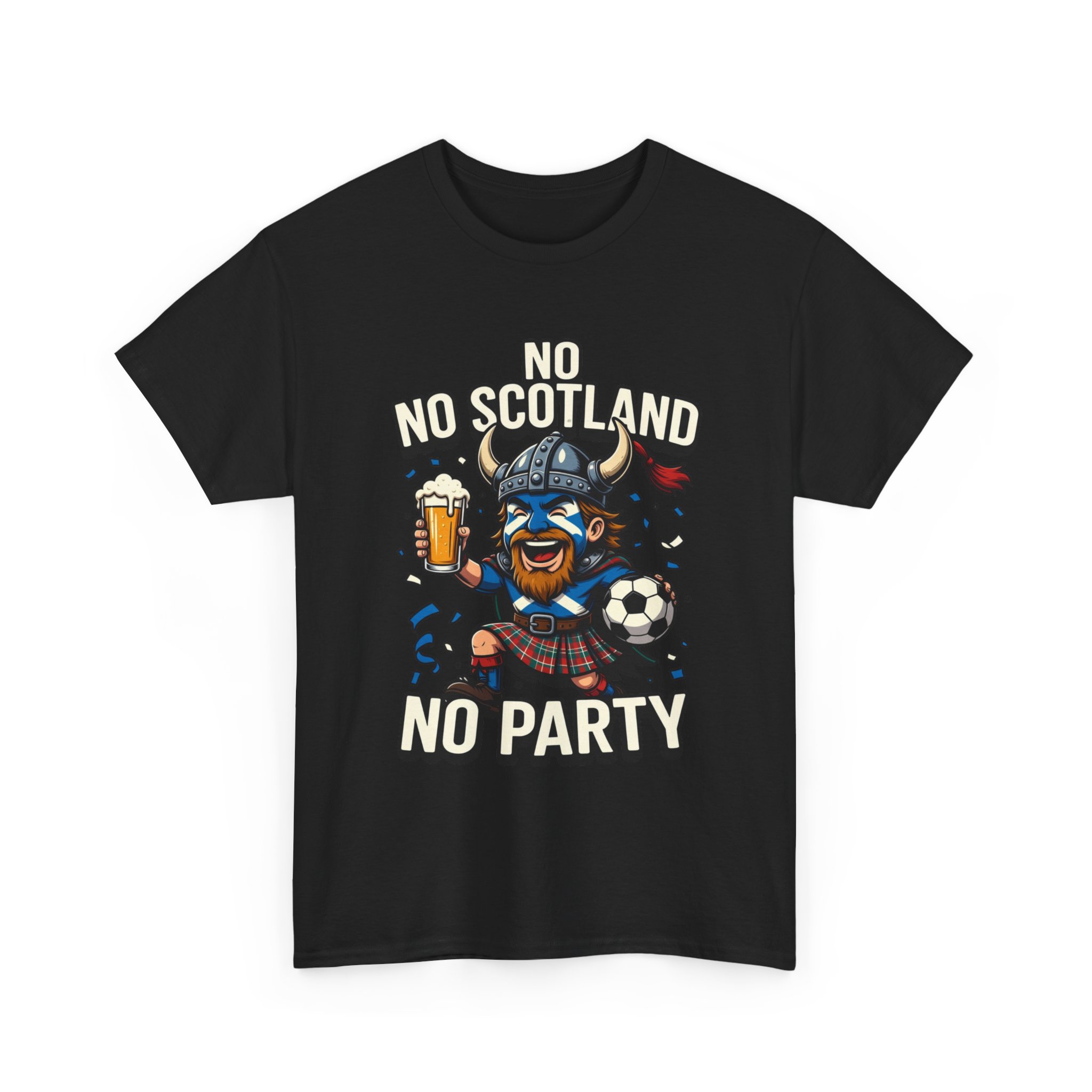 Scottish Fitbaw No Scotland No Party Shirt - Image 11