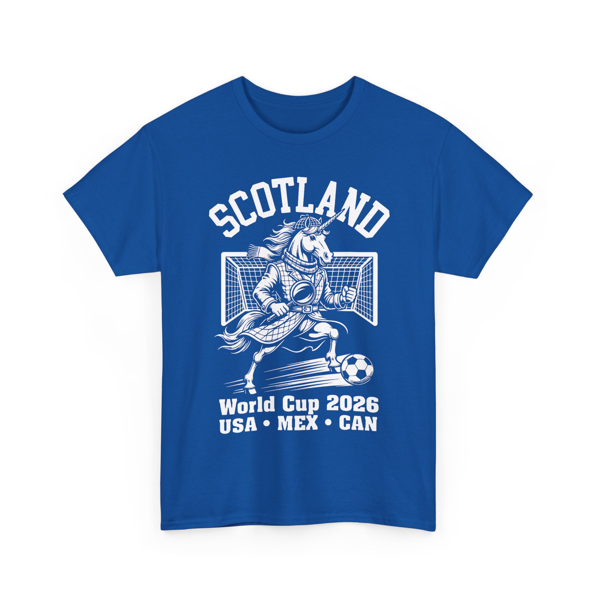 Scotland World Cup Unicorn Sherlock Mascot 2026 Football T-Shirt - Image 27