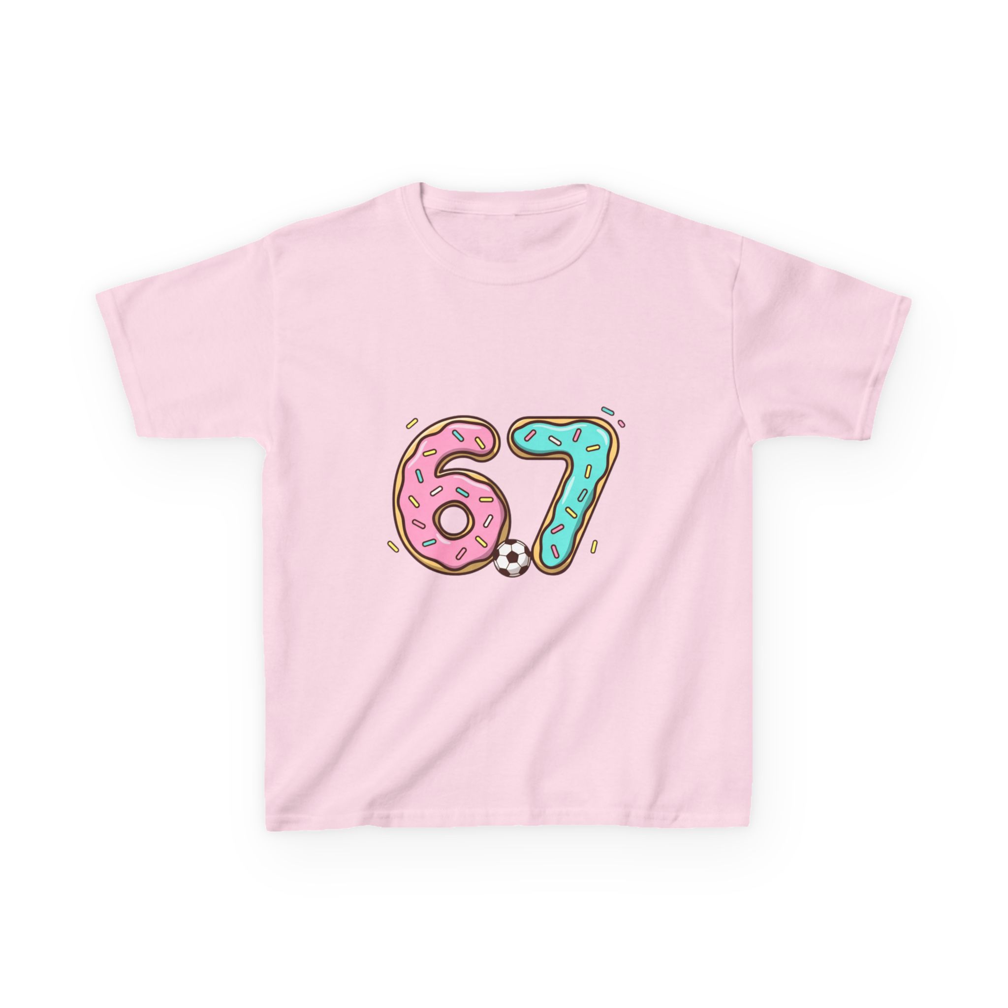 Kids 67 Doughnut Football Shirt - Image 45