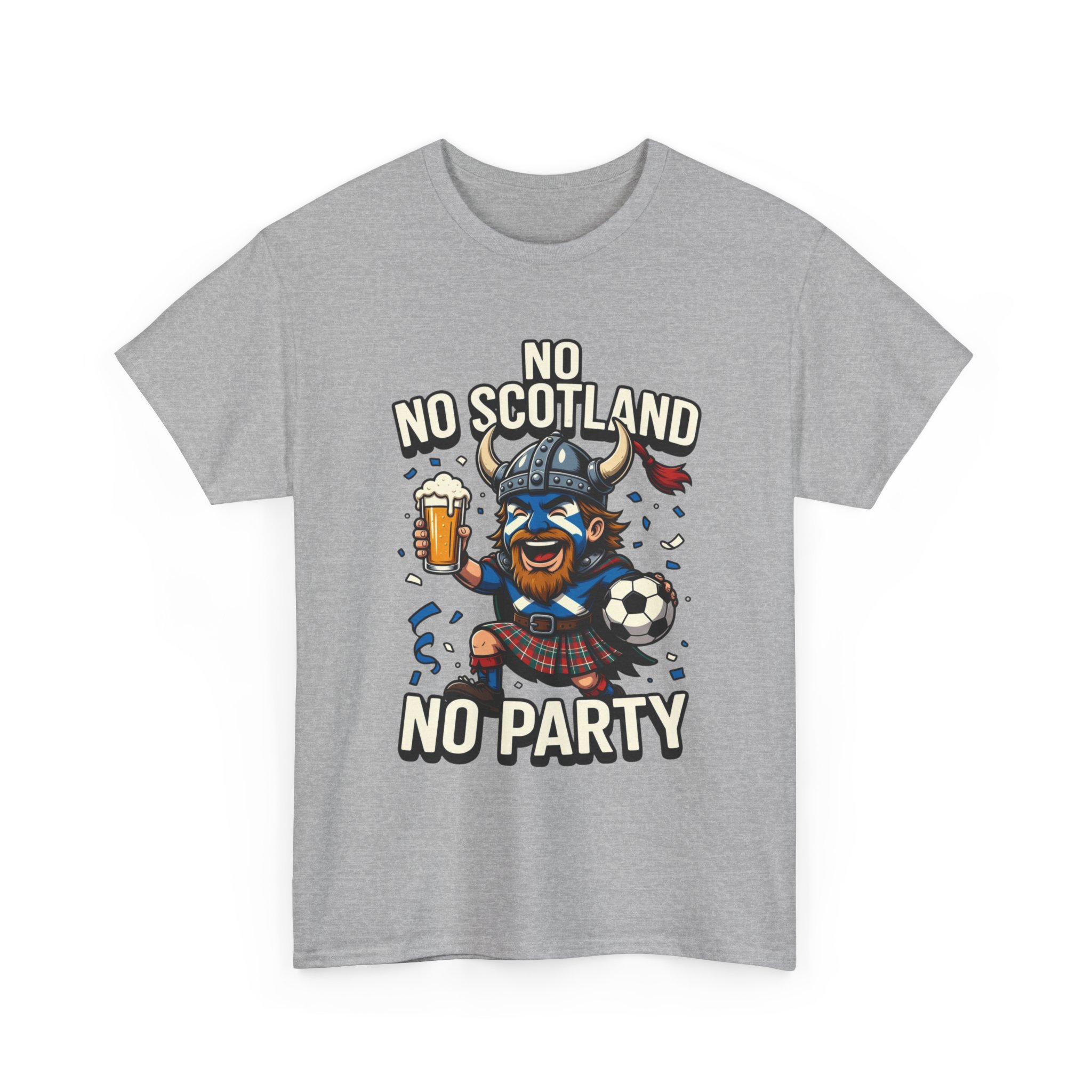 Scottish Fitbaw No Scotland No Party Shirt - Image 19