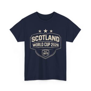 Scotland World Cup 2026 Football T Shirt, EST 1873 Vintage Varsity Tee