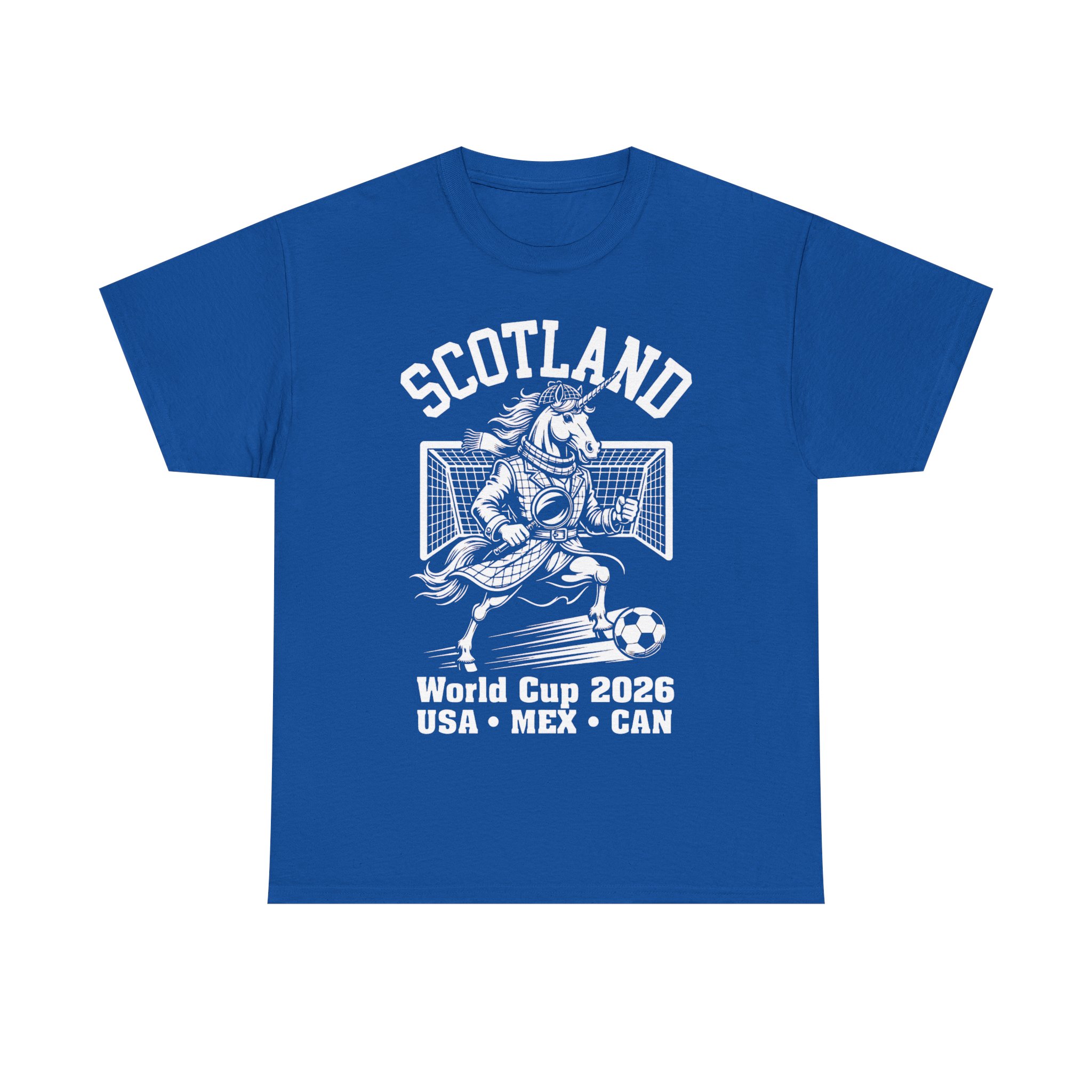 Scotland World Cup Unicorn Sherlock Mascot 2026 Football T-Shirt - Image 25