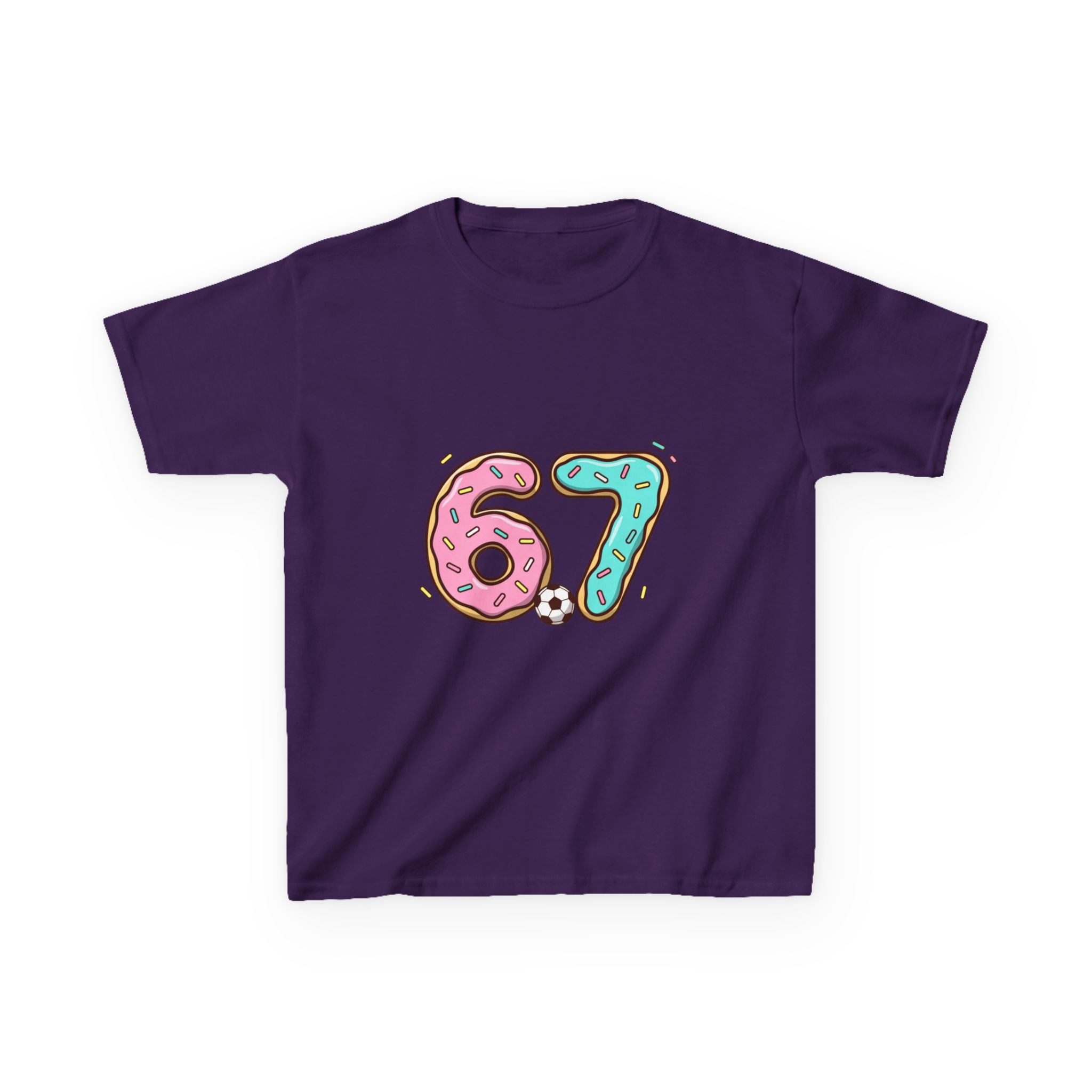 Kids 67 Doughnut Football Shirt - Image 41