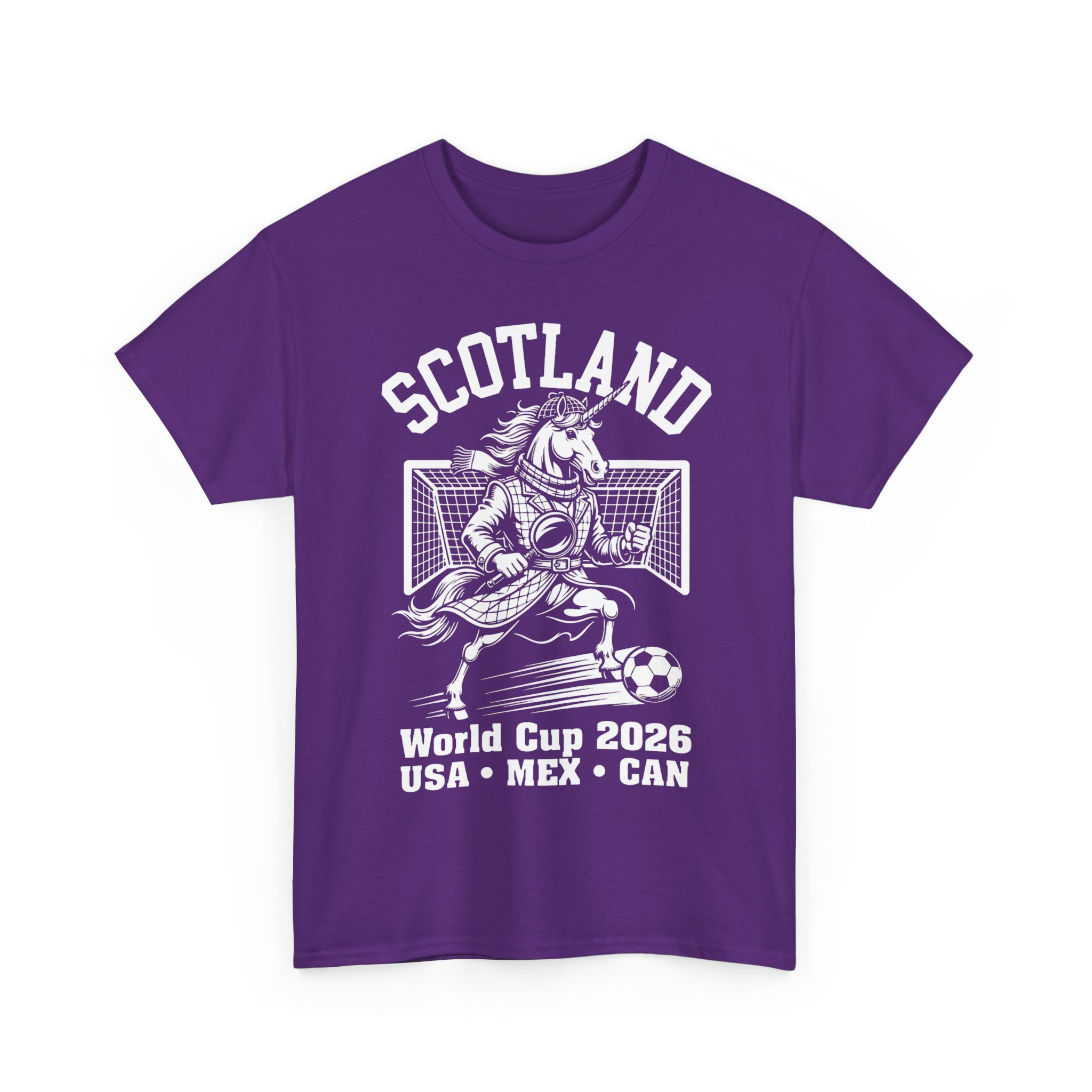 Scotland World Cup Unicorn Sherlock Mascot 2026 Football T-Shirt - Image 31