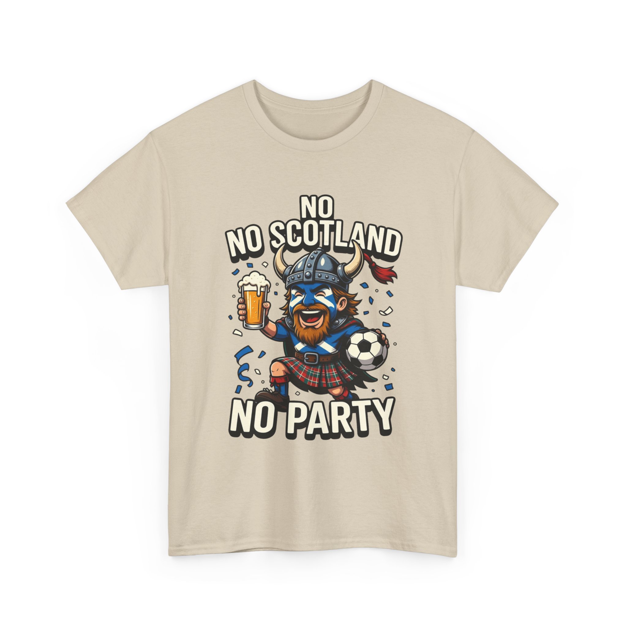 Scottish Fitbaw No Scotland No Party Shirt - Image 15