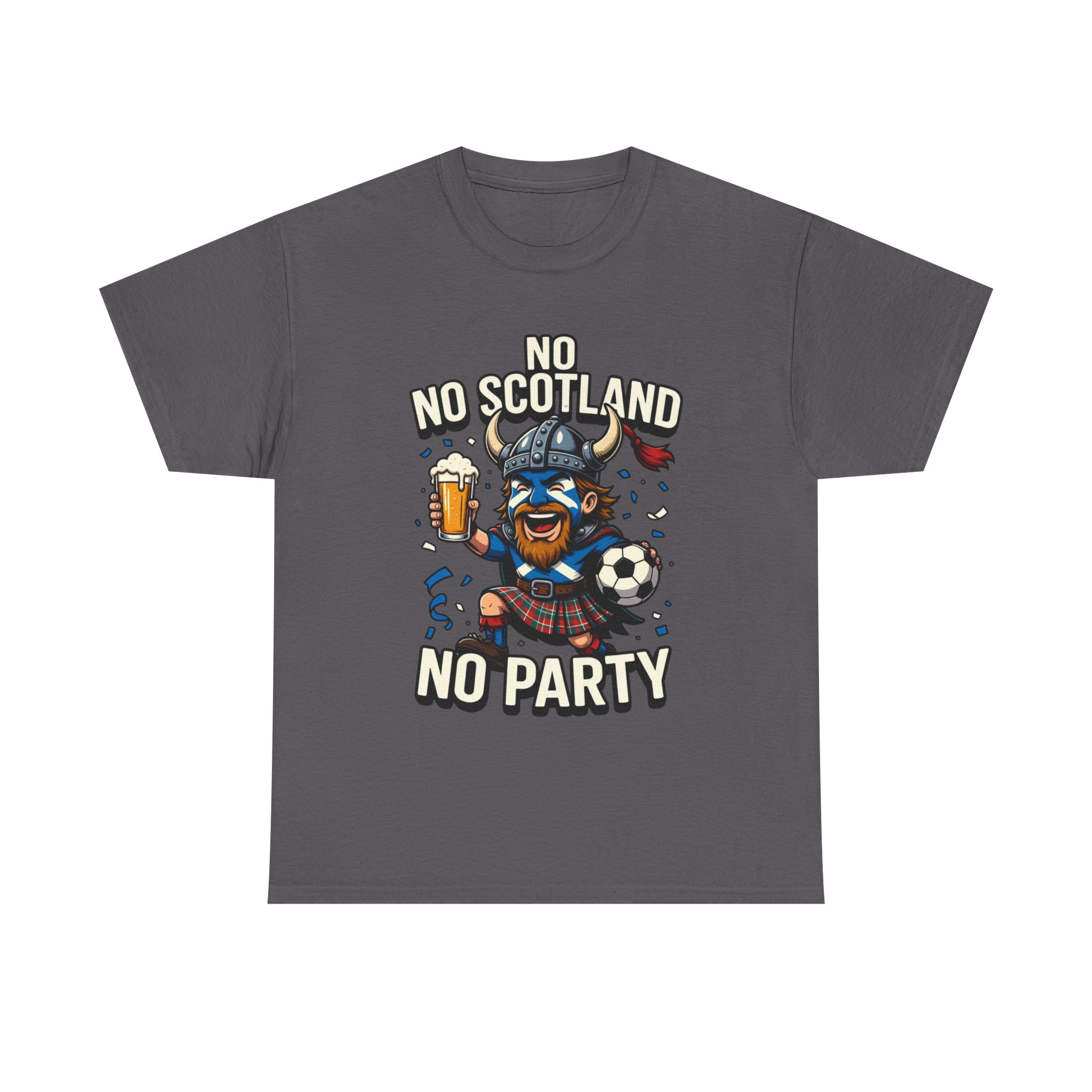 Scottish Fitbaw No Scotland No Party Shirt - Image 37