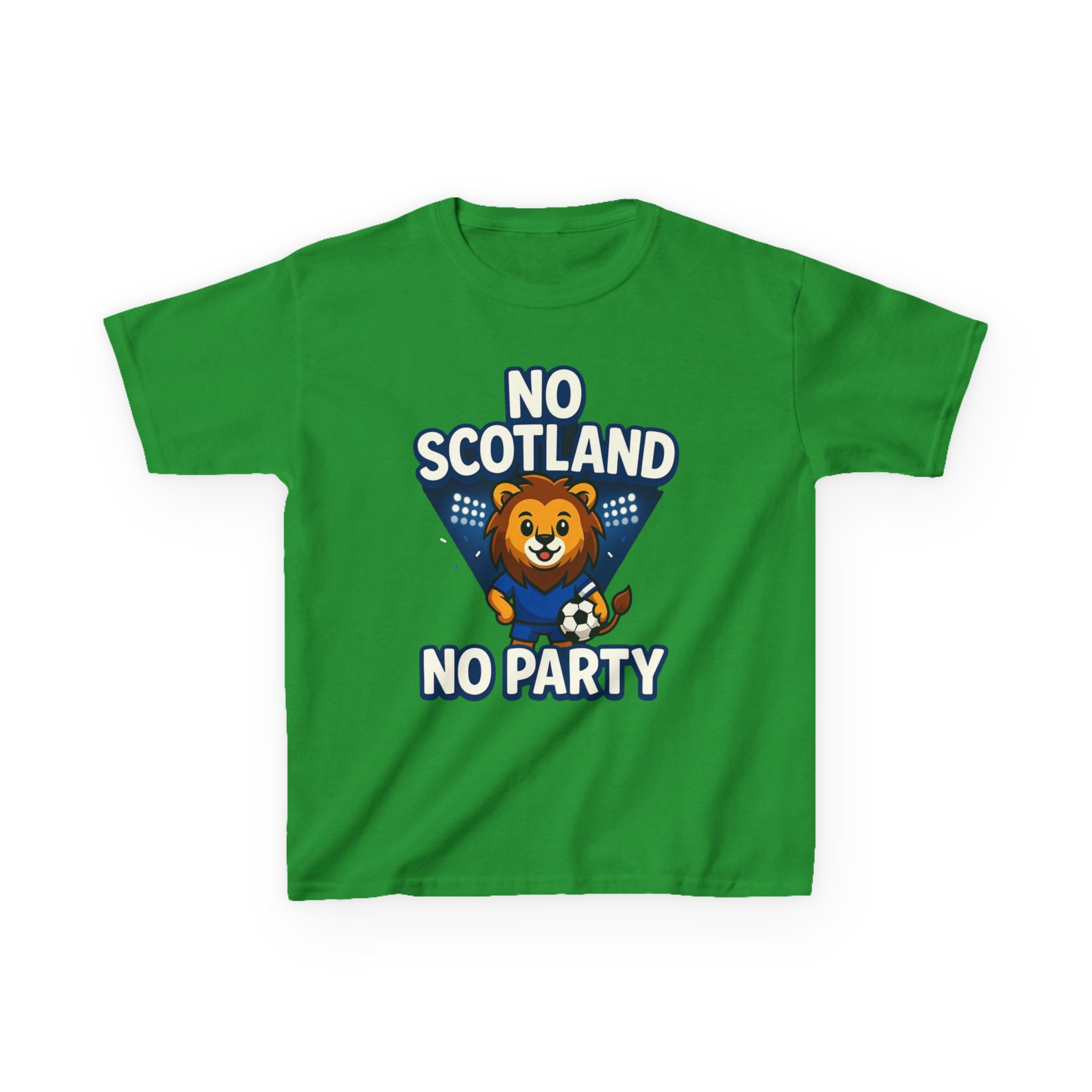 No Scotland No Party Kids Football T Shirt - Image 25