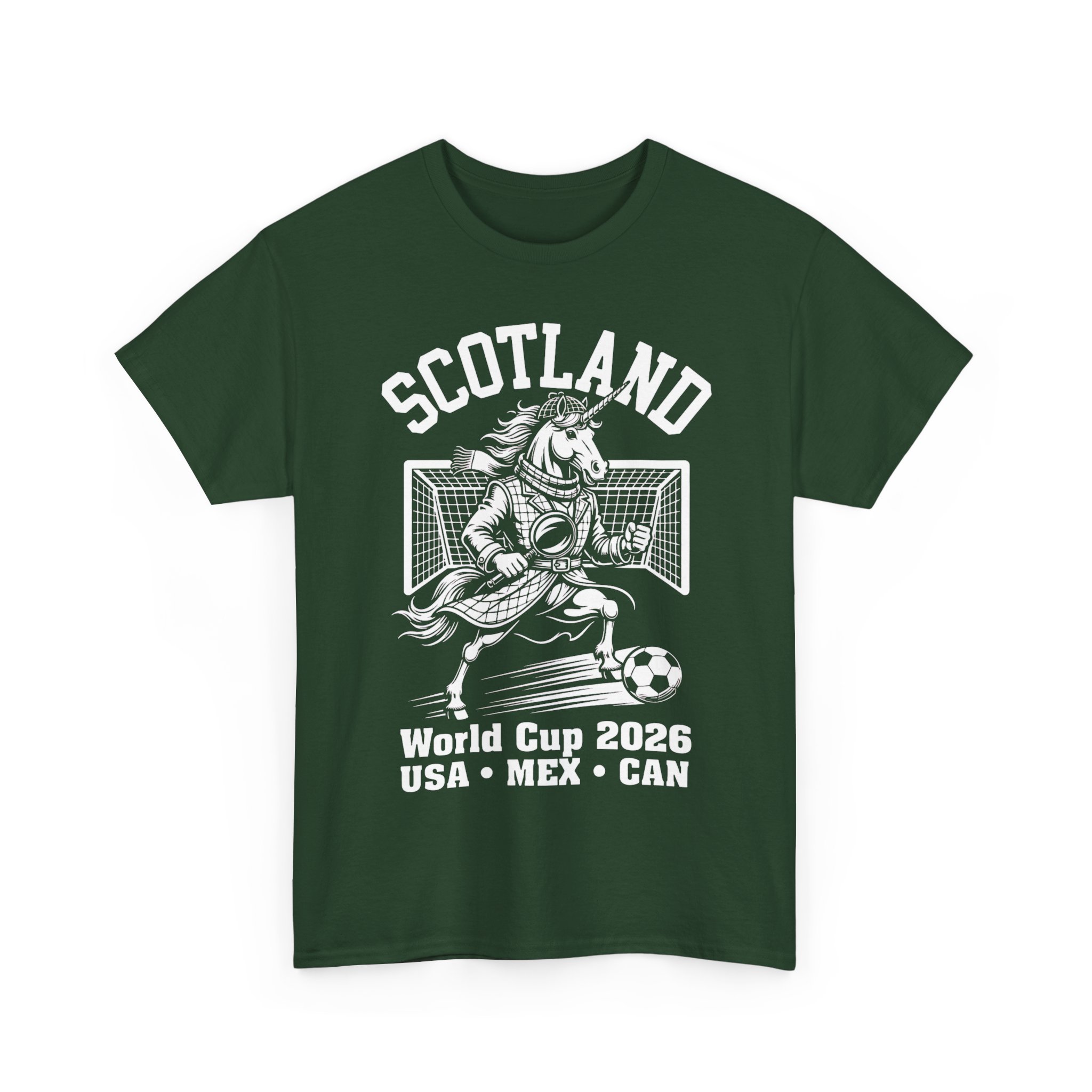 Scotland World Cup Unicorn Sherlock Mascot 2026 Football T-Shirt - Image 19