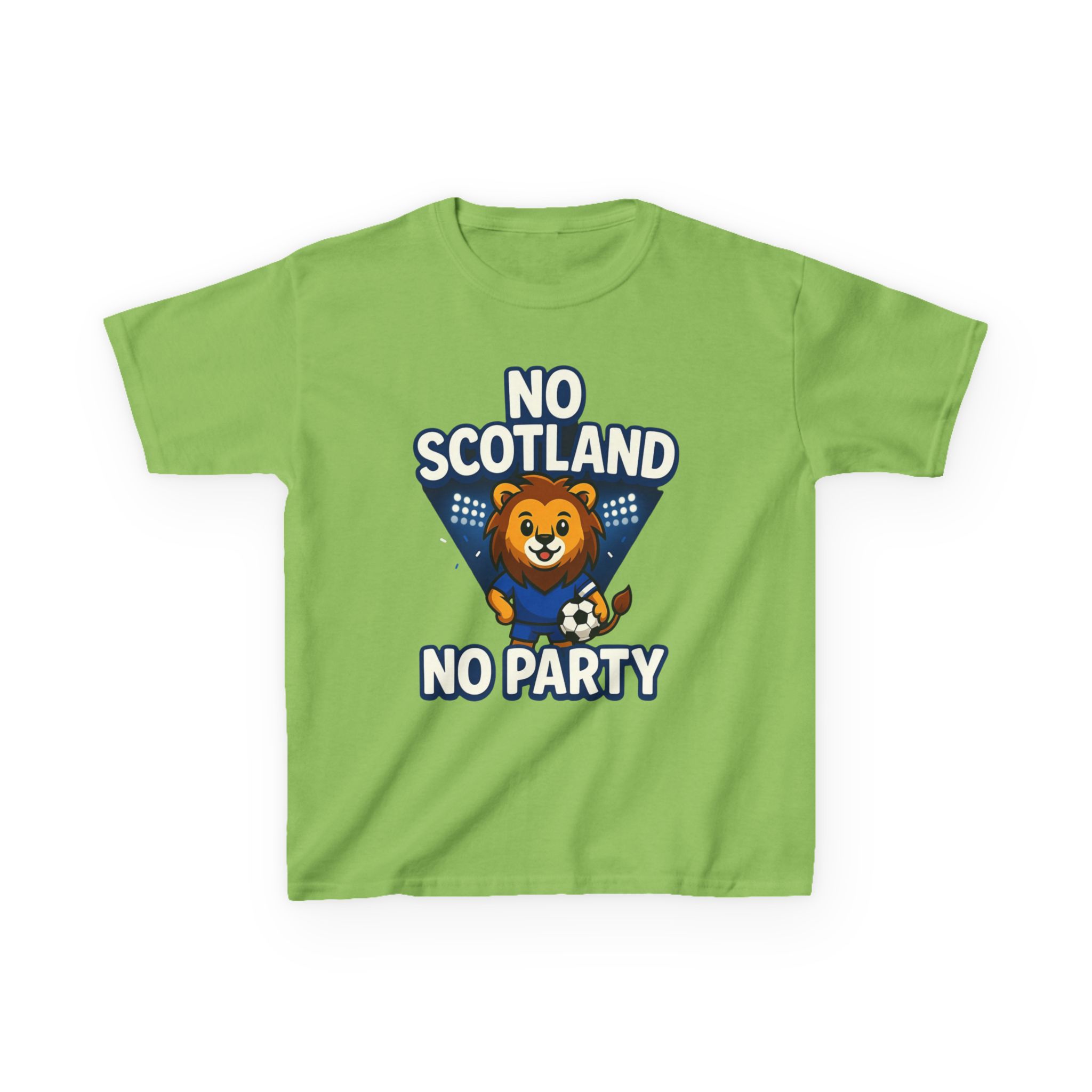 No Scotland No Party Kids Football T Shirt - Image 17