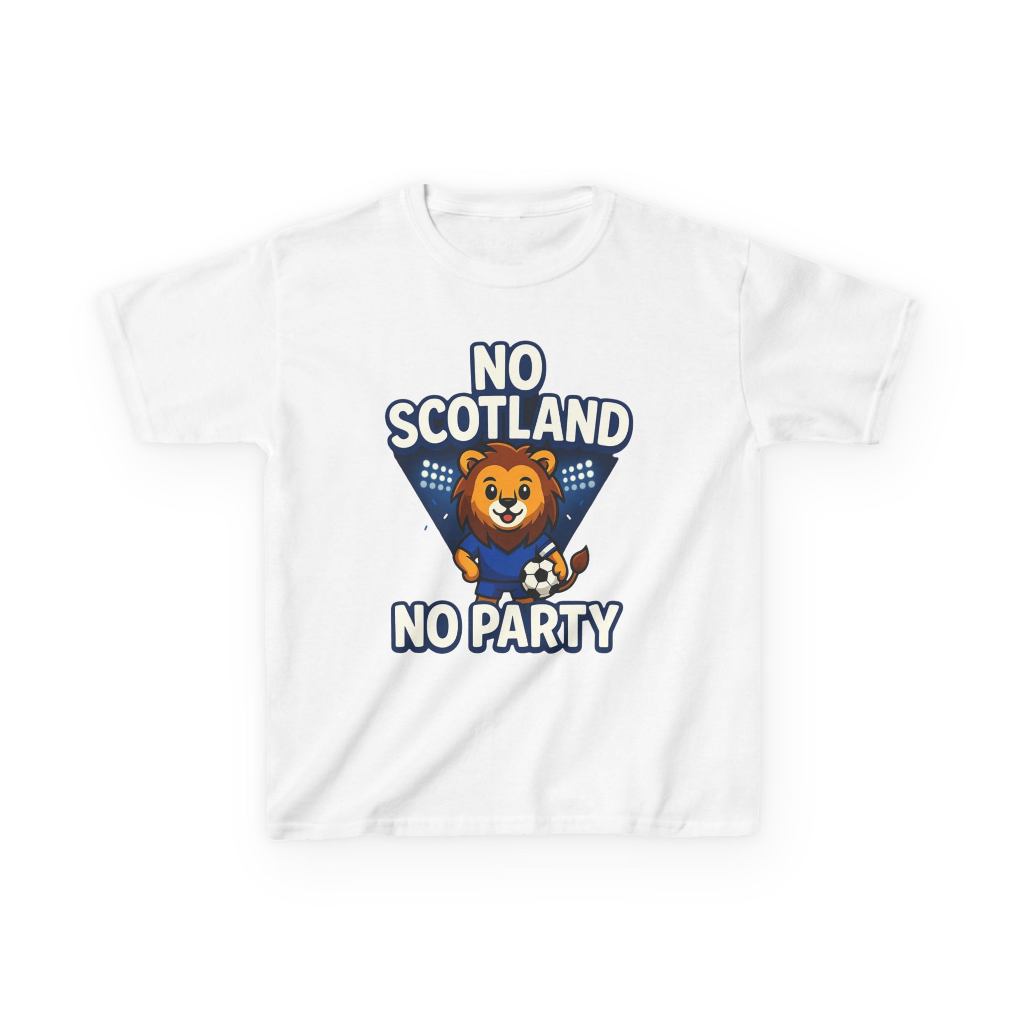 No Scotland No Party Kids Football T Shirt - Image 2