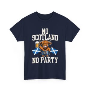 No Scotland No Party T-Shirt | Highland Cow